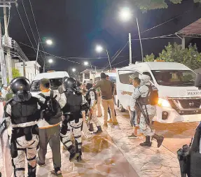  ?? ?? l Miembros de la Guardia Nacional arrestaron a un grupo de migrantes el día de ayer, en Tapachula, Chiapas.