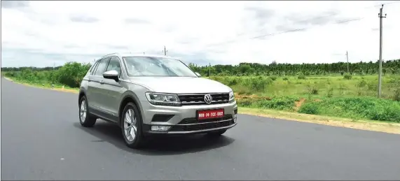  ??  ?? The Tiguan is the first Volkswagen car in India to be based on the much talked about MQB platform from the brand.
