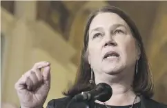  ?? ADRIAN WYLD / THE CANADIAN PRESS ?? Minister of Health Jane Philpott says Ottawa wants to transform the system because health- care outcomes in Canada are average compared to similar countries.