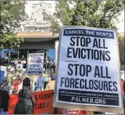  ?? Irfan Khan Los Angeles Times ?? A BROAD coalition of tenants and housing rights organizers rally in Los Angeles in 2020.