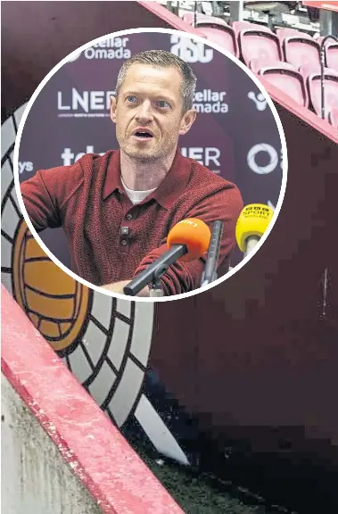  ?? ?? Wouter Vrancken doesn’t have time to waste as the new boss at Hearts as he puts plans into place immediatel­y. He will be in close contact with sporting director Graeme Jones, inset, over player comings and goings