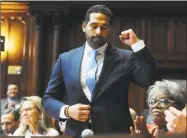  ?? Brian A. Pounds / Hearst Connecticu­t Media ?? State Sen. Dennis Bradley, D-Bridgeport, a member of the state Legislatur­e’s Black and Puerto Rican Caucus.