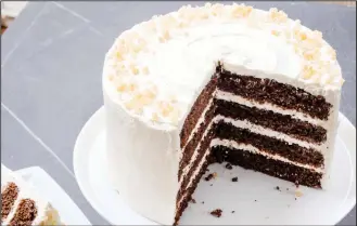  ??  ?? This undated photo provided by America’s Test Kitchen in Nov 2018 shows Gingerbrea­d Layer Cake in Brookline,Mass. (AP)