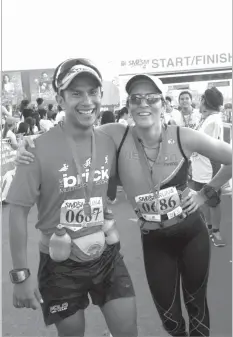  ??  ?? Power couple Noy and Amale Jopson is this year’s endorsers of SM2SM Run V.