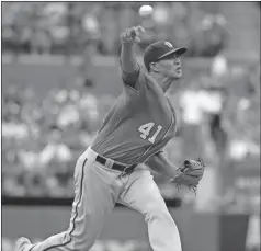  ?? Jeff Roberson / The Associated Press ?? Washington starting pitcher Joe Ross delivers during the first inning of Saturday’s game against the St. Louis Cardinals in St. Louis.