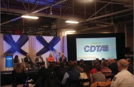  ?? PHOTO PROVIDED ?? A look at the panel on stage during the State of CDTA address.