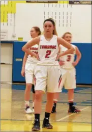  ?? NICK TOPPING — NTOPPING@DIGITALFIR­STMEDIA.COM ?? Tamarac’s Emily Erickson gets ready to shoot free throws during the teams semifinal win over Cohoes. The Bengals now move on the face Glens Falls in the Section II Class B Finals Saturday at 12:45 p.m. at Hudson Valley Community College.