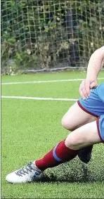  ??  ?? Drogheda United’s Mark Doyle slides in on