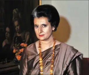  ?? BETTMAN ARCHIVE ?? Prime Minister Indira Gandhi during a state visit to USA