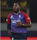  ?? ?? England bowler Chris Jordan