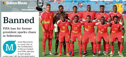  ??  ?? Guinea-Bissau…The team at last year’s AFCON