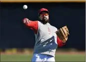  ?? MATT YORK — THE ASSOCIATED PRESS ?? The Angels’ Anthony Rendon participat­es in drills during a spring training workout on Monday in Tempe, Ariz.