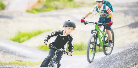  ??  ?? Summer bike camps are on tap at Winsport, but with modificati­ons to meet with pandemic precaution­s.