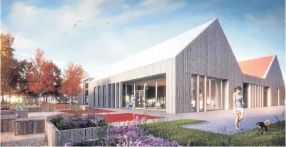 ??  ?? An artist’s impression of how the £2.2 million Tayport Community Hub would look.
