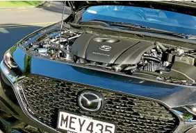  ??  ?? The new Mazda3 gets a revised version of Mazda’s SkyActiv-G engine – the all-new high-tech SkyActiv-X arrives next year.