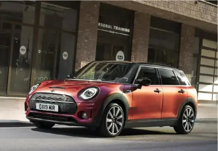  ?? Courtesy of Mini photos ?? The 2023 Mini Cooper S Clubman ALL4 appears much as it has since its inception.