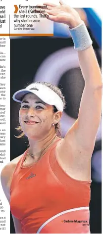  ?? GETTY ?? Garbine Muguruza.