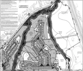  ?? SUBMITTED IMAGE ?? The Village at Sproul Road plan that was rejected by Marple commission­ers.