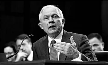  ?? CHIP SOMODEVILL­A/GETTY ?? Attorney General Jeff Sessions will be asked Tuesday about two aides reportedly meeting with Russian officials.