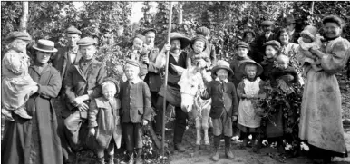  ??  ?? Hop pickers from the early 1900s