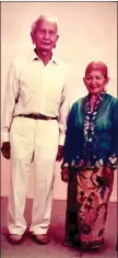  ?? ?? Caleena’s parents, Puun Maran (left) and Puun Aran.