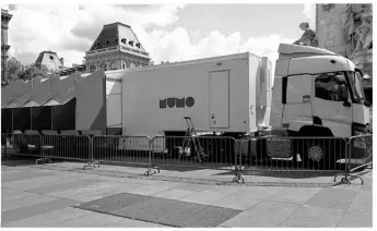  ??  ?? Ce camion musée va se déplier sur le parking du château de Flers, le 6 juin (photo d’illustrati­on).