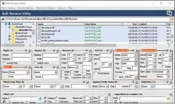  ??  ?? Das System-Tool Bulk Rename Utility lässt beim gleichzeit­igen Umbenennen vieler Dateien keine Wünsche offen.
