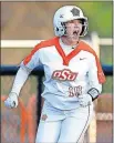  ?? [BRYAN TERRY/THE OKLAHOMAN] ?? Oklahoma State's Madi Sue Montgomery hit a school single-season record 15 home runs last year.