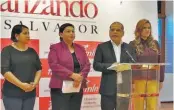  ??  ?? Postura. El FMLN expresó su postura en contra de la decisión de la Presidenci­a de la República de vetar dos reformas en materia electoral.