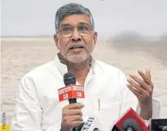  ??  ?? Economic hardship resulting from drought is making children more vulnerable to being trafficked, says Nobel Peace Prize laureate Kailash Satyarthi.