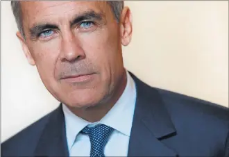 ??  ?? WARNING: Mark Carney, Governor of the Bank of England, says prospects for the North Sea sector remain gloomy.