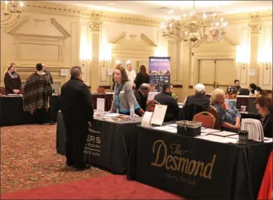  ?? LAUREN HALLIGAN - MEDIANEWS GROUP ?? A Restaurant Industry Career Fair is held on Monday at the Desmond Hotel in Albany.