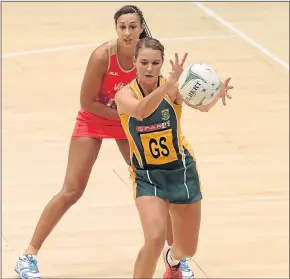  ?? Picture: GALLO IMAGES ?? BIG CHALLENGE: South Africa’s Lenize Potgieter during their Netball Quad Series match against the England Roses at the weekend