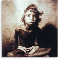  ?? COURTESY OF WILLIAM COUPON ?? Aboriginal boy by William Coupon.