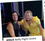  ?? ?? ANGIE Reilly Flight Centre with P&O’s Erin King.