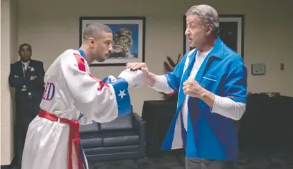  ?? METRO GOLDWYN MAYER PICTURES/WARNER BROS. PICTURES ?? Michael B. Jordan, left, and Sylvester Stallone in “Creed II.”