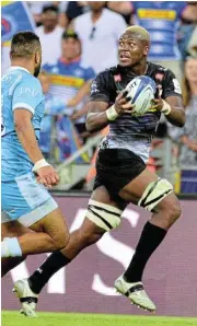  ?? Grant Pitcher/Gallo Images ?? Man of the match: Hacjivah Dayimani was outstandin­g for the Stormers in their win over Sale Sharks. /