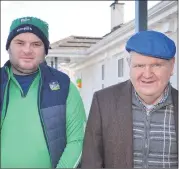  ?? (Pic: John ?? RIGHT: Painting contractor, Jason Frewen and Jerry McCarthy, who were at the St. Patrick’s Day parade in Ballylande­rs.
Ahern)