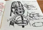  ?? NATALIE POLLEY / STUFF ?? Thanushi Marage’s sketch of her backpack.