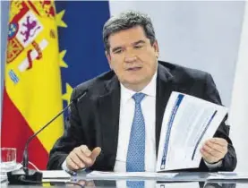  ?? FERNANDO ALVARADO / EFE ?? El ministro de Inclusión, Seguridad Social y Migracione­s, José Luis Escrivá.