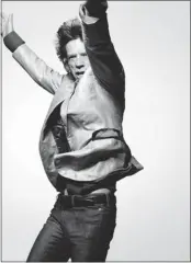  ??  ?? Mick Jagger seemingly jumps off the page in Exposed.