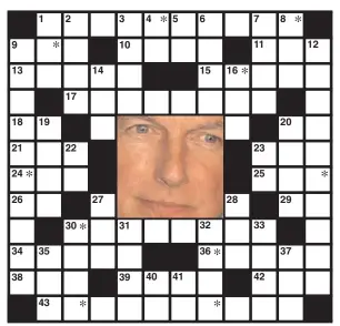  ??  ?? Unscramble the letters noted with asterisks within the puzzle to identify the featured celebrity.