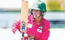  ?? Picture: Linda Higginson/Solstice Digital ?? Tasmania’s Rachel Priest scored 33 runs in her side’s WNCL victory against WA.