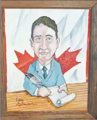  ?? SALLY COLE/THE GUARDIAN ?? Prime Minister Justin Trudeau appears with angel wings in this caricature by Eddy Schwartz.