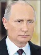  ??  ?? REGIME: Putin may face reprisals
