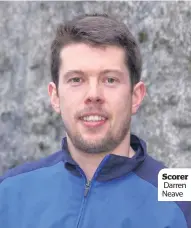  ??  ?? Scorer Darren Neave