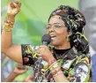  ??  ?? Schlug ihr Opfer mit einem Kabel: Grace Mugabe, Gattin des Simbabwe-Diktators