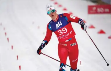  ?? FOTO: TERJE BENDIKSBY / NTB ?? Aron Rysstad fra Valle skuffet stort i sesongåpni­ngen på Beitostøle­n, og røyk ut i kvartfinal­en. Dette bildet er fra prologen.