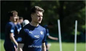  ??  ?? Samuel Kroon gör debut för HBK i Superettan i premiären hemma mot Trelleborg.