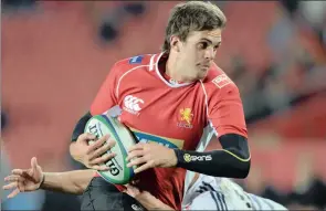  ?? PICTURE: BACKPAGEPI­X ?? THE MAN THE LIONS NEED: Stokkies Hanekom is expected to take over in the No 13 jersey for the Lions when they face the Sharks on Saturday in place of Harold Vorster who has injured his ACL.